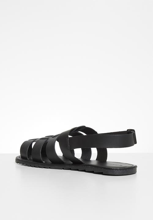 Superbalist - Fisherman leather sandal - black