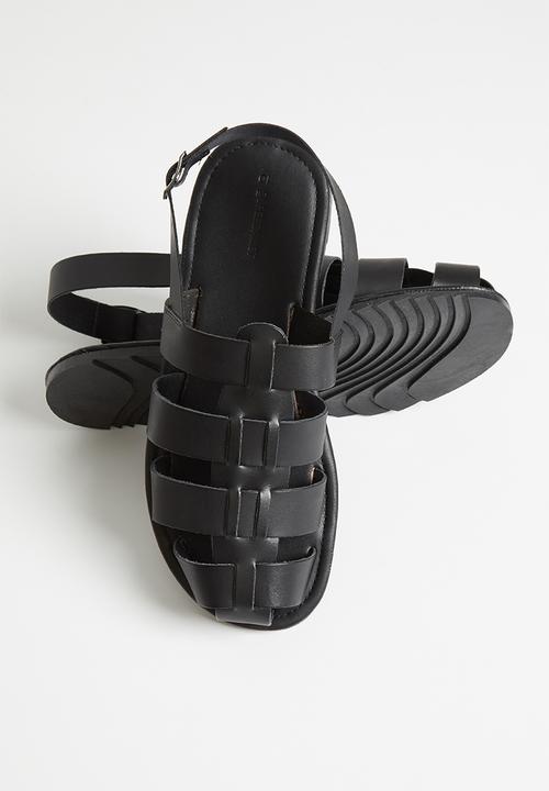 Superbalist - Fisherman leather sandal - black