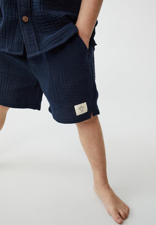Cotton On - Los cabos short - navy blazer/cheesecloth