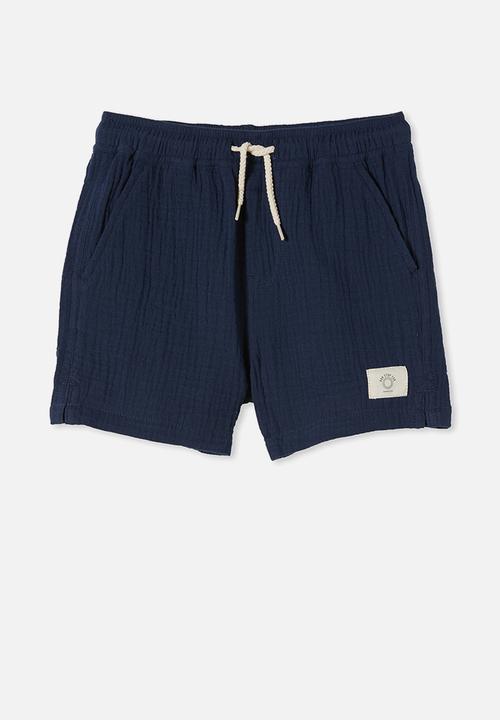 Cotton On - Los cabos short - navy blazer/cheesecloth