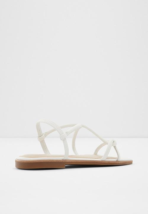 ALDO - Toosieflex leather sandal - white