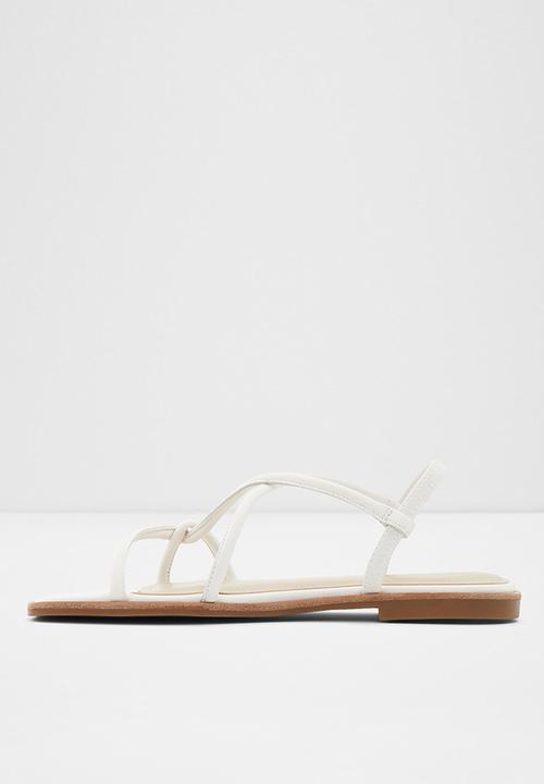 ALDO - Toosieflex leather sandal - white