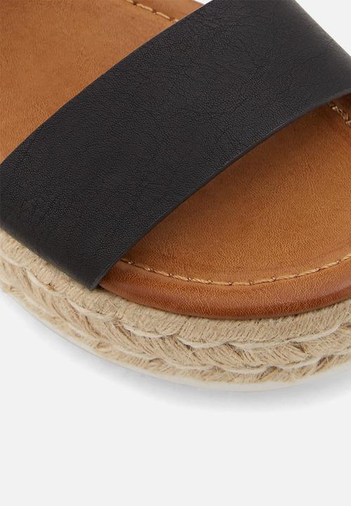 Call It Spring - Savannah espadrille sandal - black