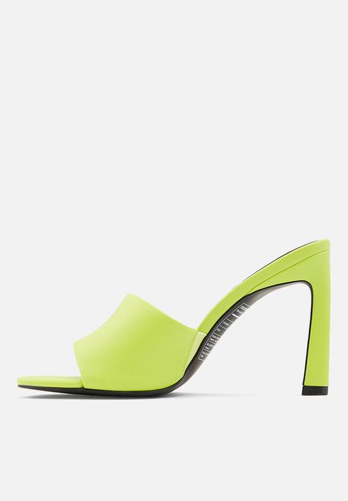 Call It Spring - Divinee mule heel - bright green