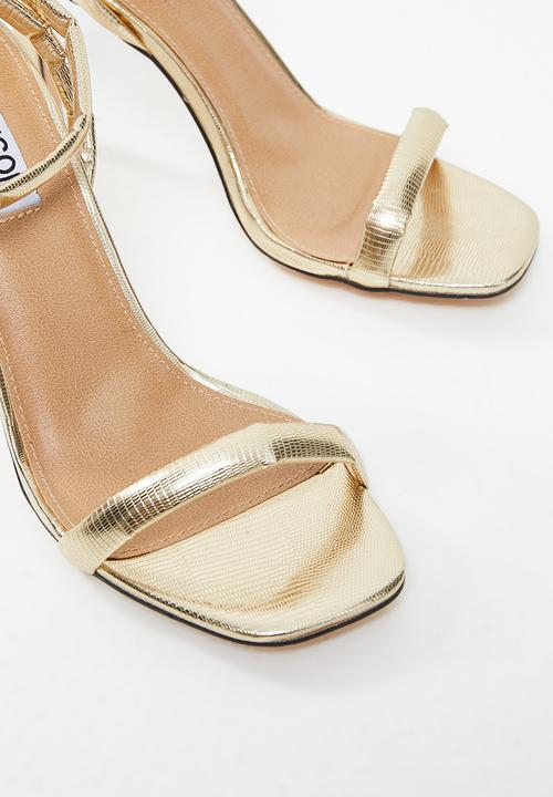 Madison® - Brooklyn barely there stiletto heel - gold