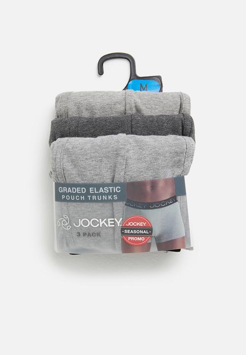 Jockey - Graded 3 pack pouch trunks - grey