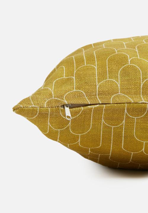 Hertex Haus - Arches cushion cover - mustard