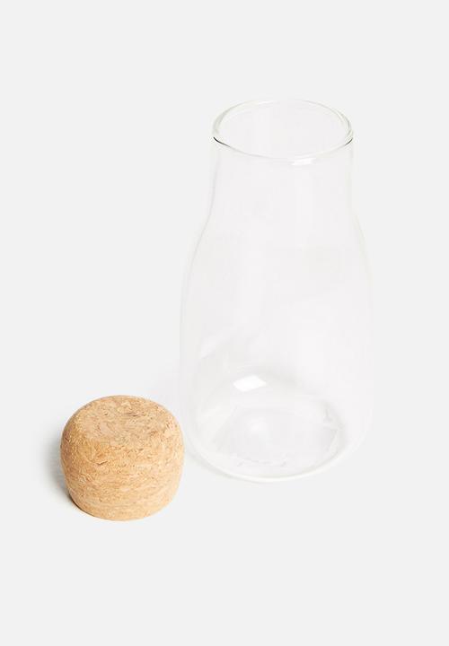 Sixth Floor - Akira cork glass spice jars - set of 6