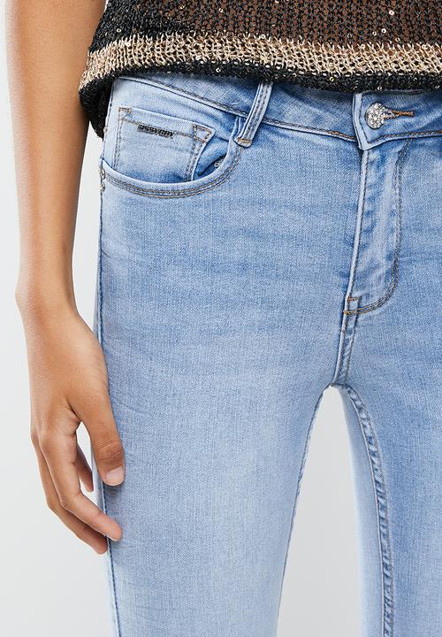 SISSY BOY - Axel skinny with hem crochet - light vintage