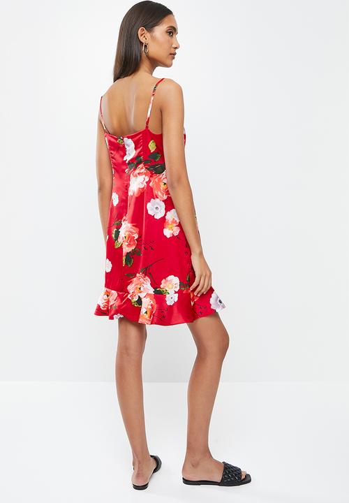 GUESS - Sleeveless hailey dress - red