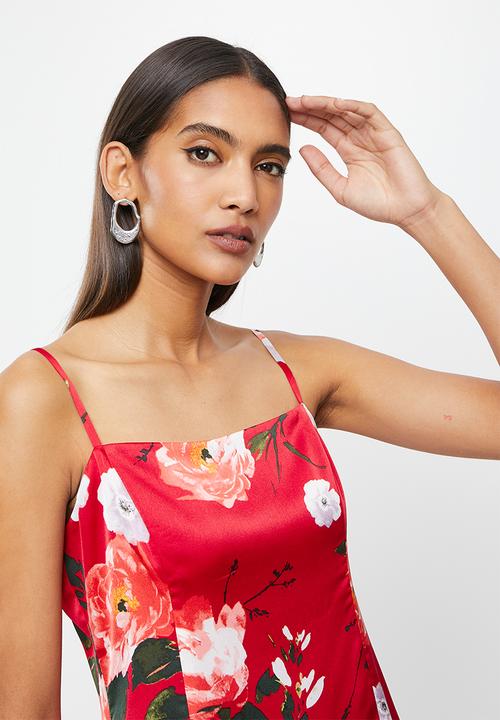 GUESS - Sleeveless hailey dress - red