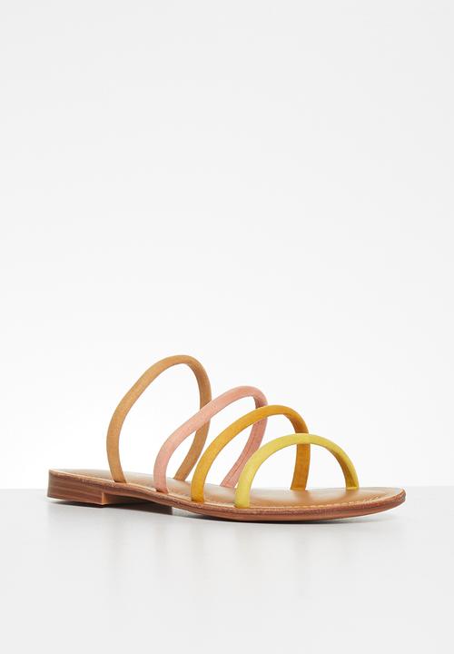 Miss Black - Sicily1 sandal - yellow & orange 