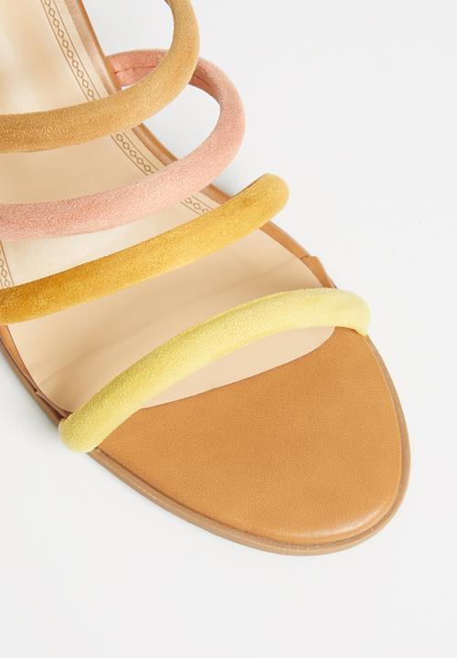 Miss Black - Lazio1 mule heel - yellow & orange 