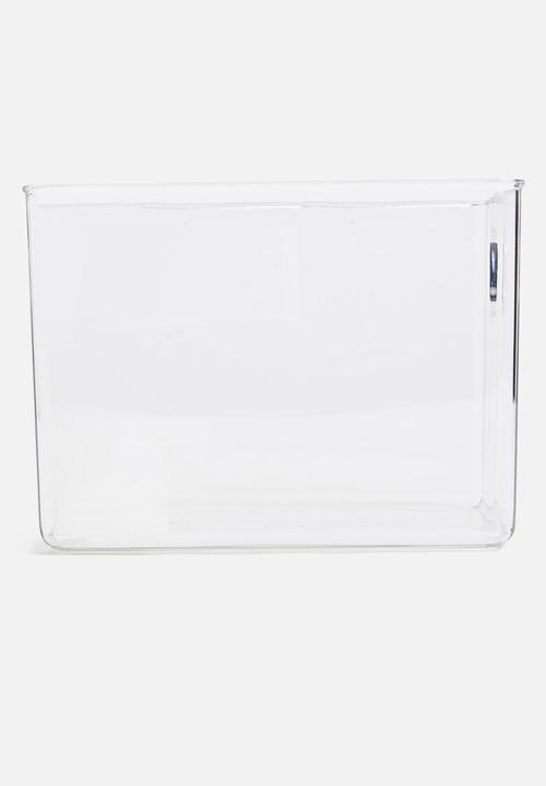Sixth Floor - Aqua fridge produce store box - clear