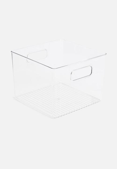 Sixth Floor - Aqua fridge produce store box - clear