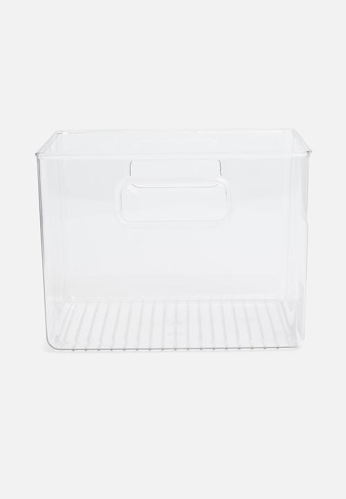 Sixth Floor - Aqua fridge produce store box - clear