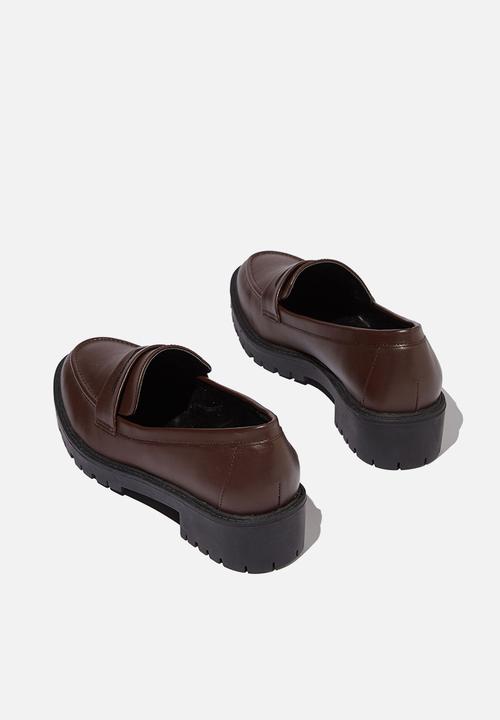 Cotton On - Lucy loafer - chocolate pu