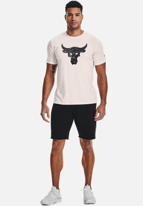 Under Armour - UA project rock brahma bull short sleeve - off white