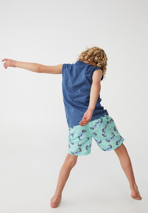 Cotton On - Otis muscle tank - petty blue