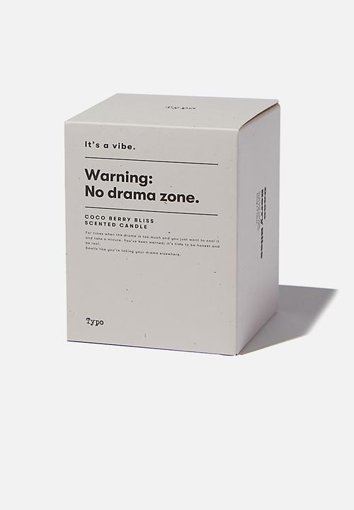 Typo - It s a vibe candle - ecru no drama zone