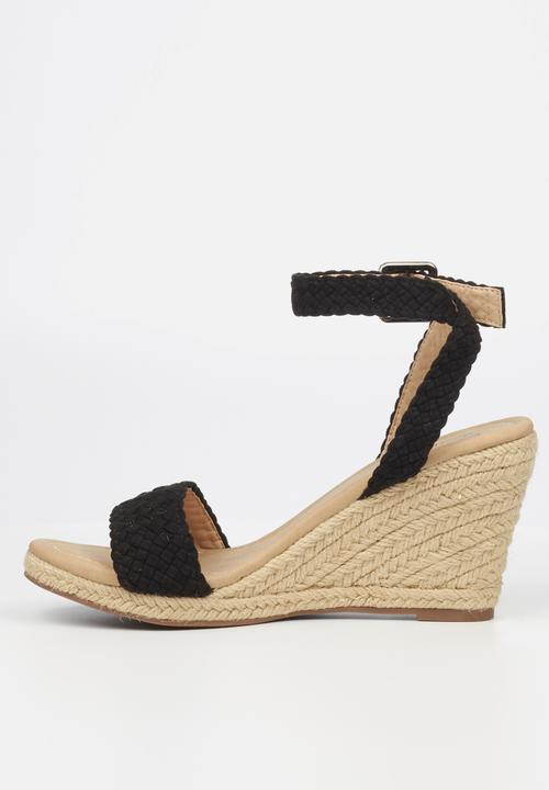 Butterfly Feet - Ava 1 espadrille wedge - black