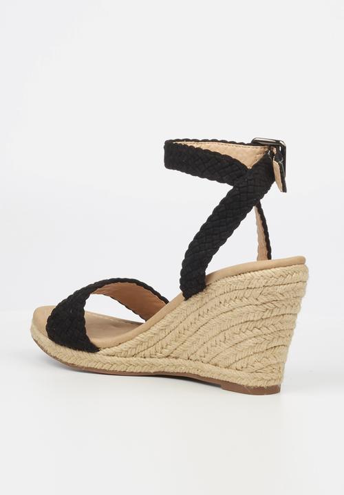 Butterfly Feet - Ava 1 espadrille wedge - black