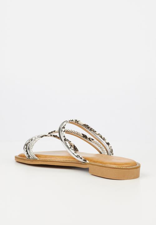 Miss Black - Murano4 sandal - white