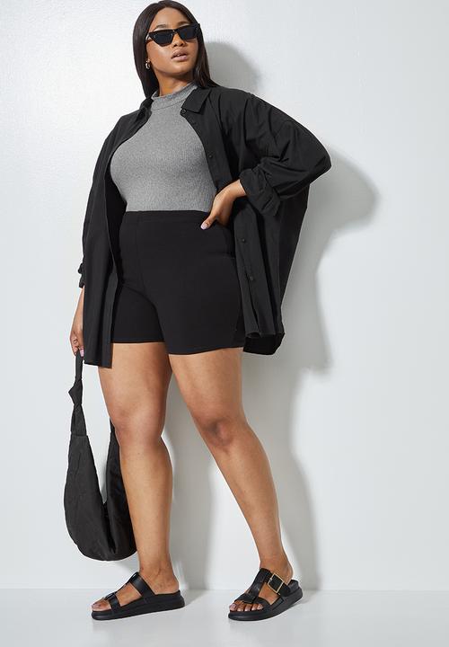Superbalist - 2 pack funnel cut away bodysuit - grey & white