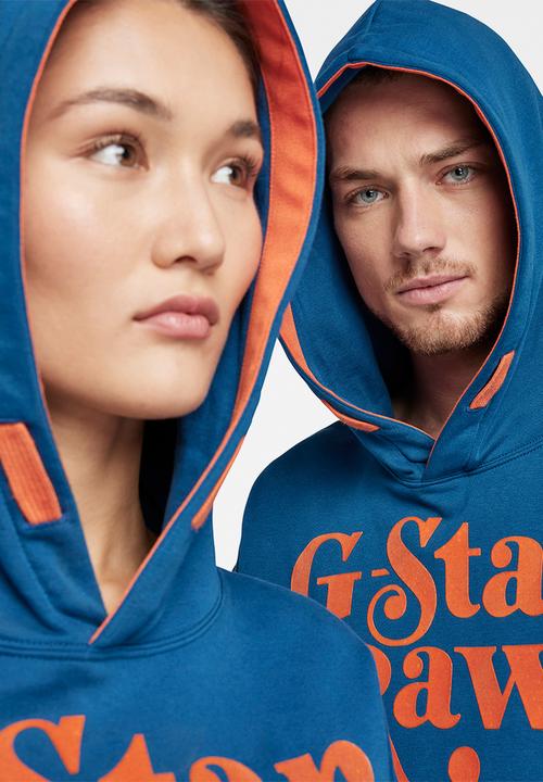 G-STAR - Premium core oversized hdd sw - galaxy fisher/ acid orange