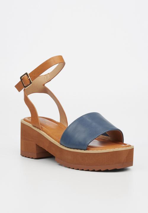 Miss Black - Grunge1 heel - navy