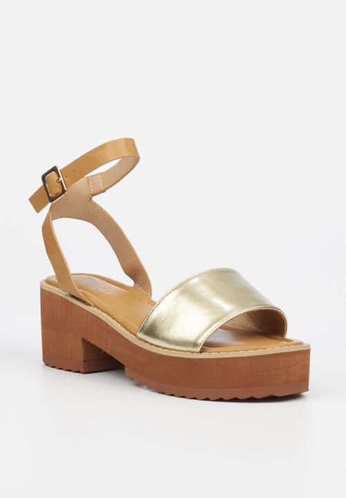 Miss Black - Grunge1 heel - gold