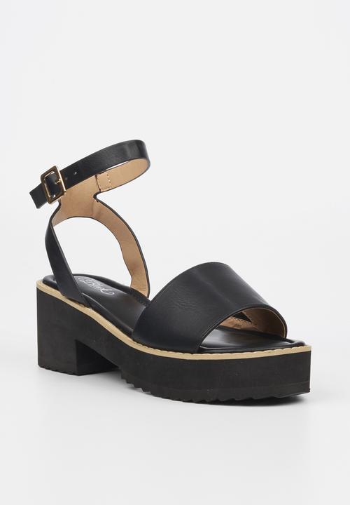 Miss Black - Grunge1 heel - black
