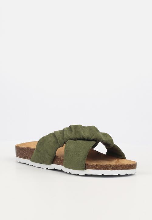 Miss Black - Burq4 slide - olive