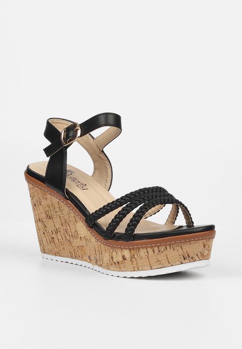 Butterfly Feet - Shayla 1 wedge - black