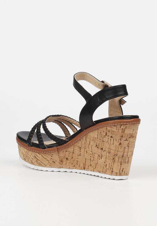 Butterfly Feet - Shayla 1 wedge - black