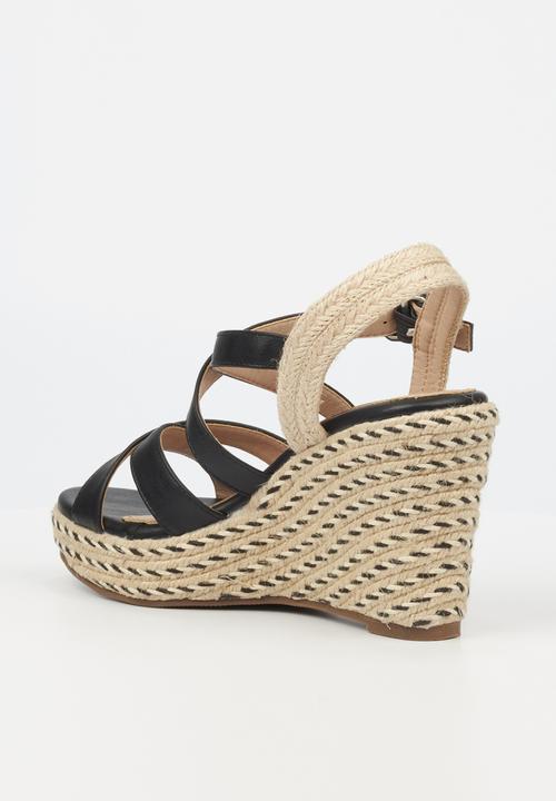 Butterfly Feet - Cindy 1 espadrille wedge - black