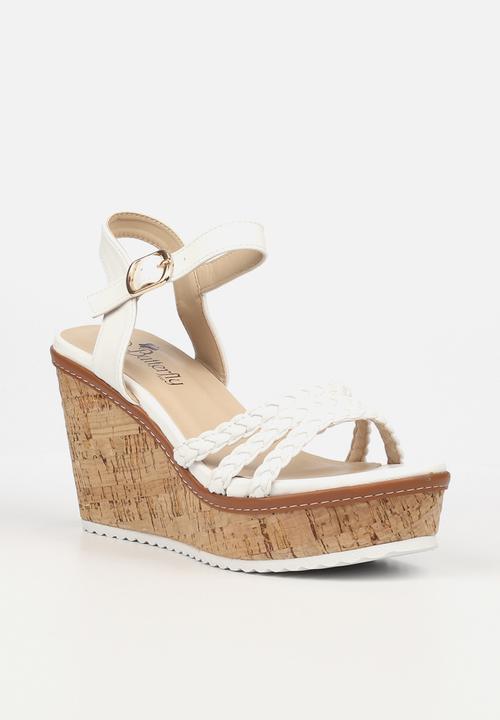 Butterfly Feet - Shayla 1 wedge - white