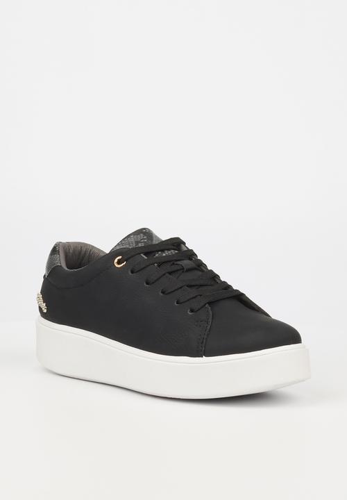 Miss Black - Ted1 flatform sneaker - black 