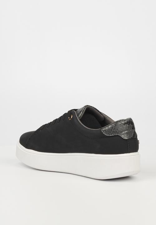 Miss Black - Ted1 flatform sneaker - black 