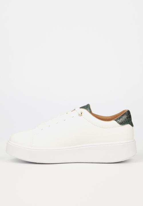 Miss Black - Ted1 flatform sneaker - white