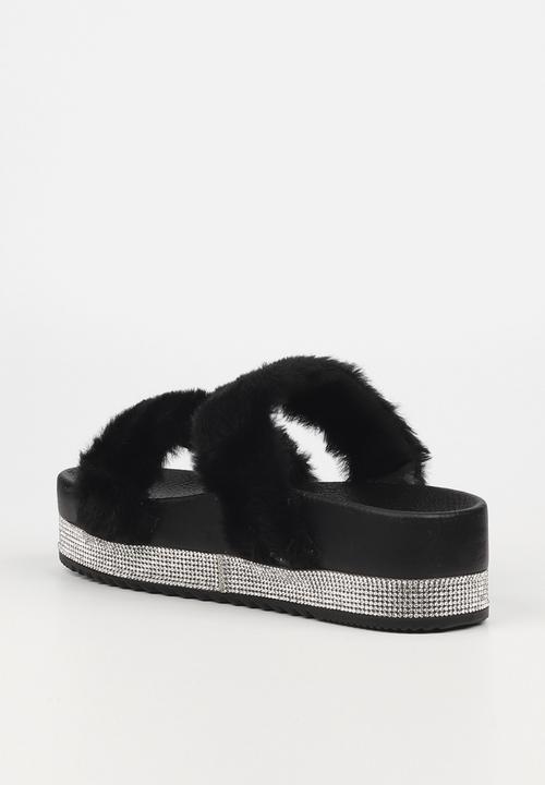 Miss Black - Fairy1 flatform slide - black