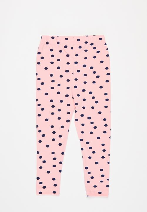 MINOTI - Girls basic aop legging - pink