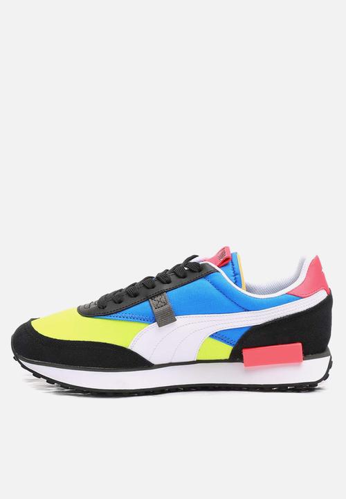 PUMA - Future rider play on - puma black-yellow glow-bluemazing