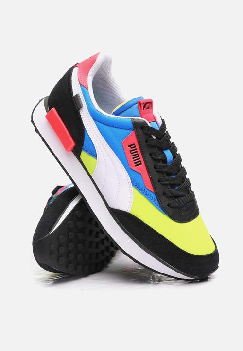 PUMA - Future rider play on - puma black-yellow glow-bluemazing