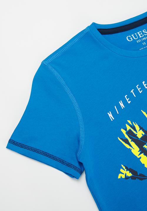 GUESS - Boys short sleeve tee - cerulean paradise