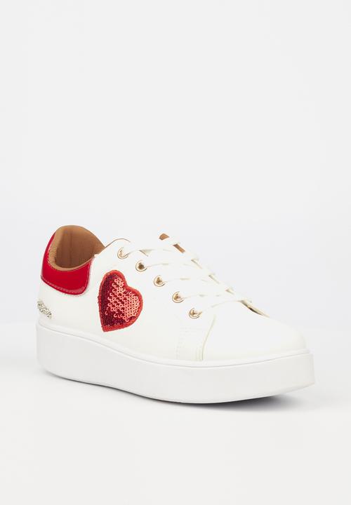 Miss Black - Ted2 flatform sneaker - white