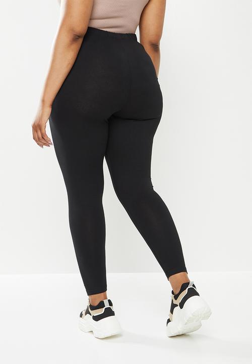 Missguided - Plus size jersey legging - black