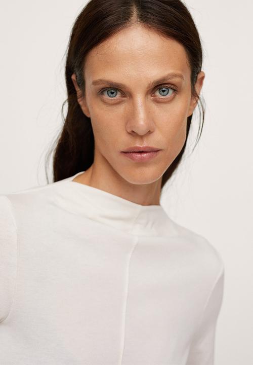 MANGO - T-shirt menina - natural