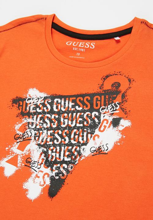 GUESS - Boys short sleeve t-shirt - orange