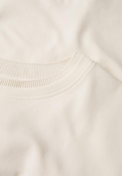 MANGO - T-shirt martine - light beige